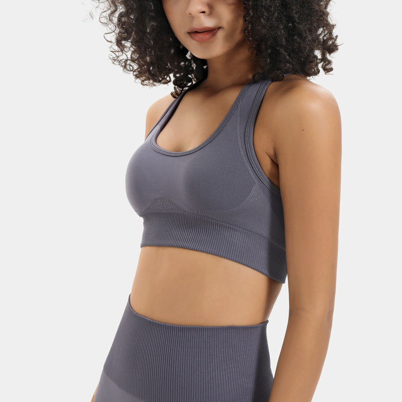 Seamless knit workout set