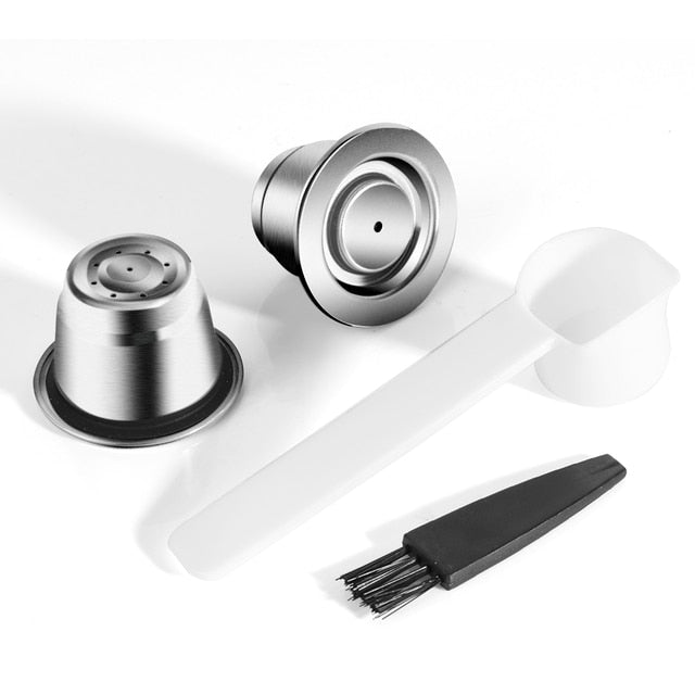 Reusable coffee capsules – silver