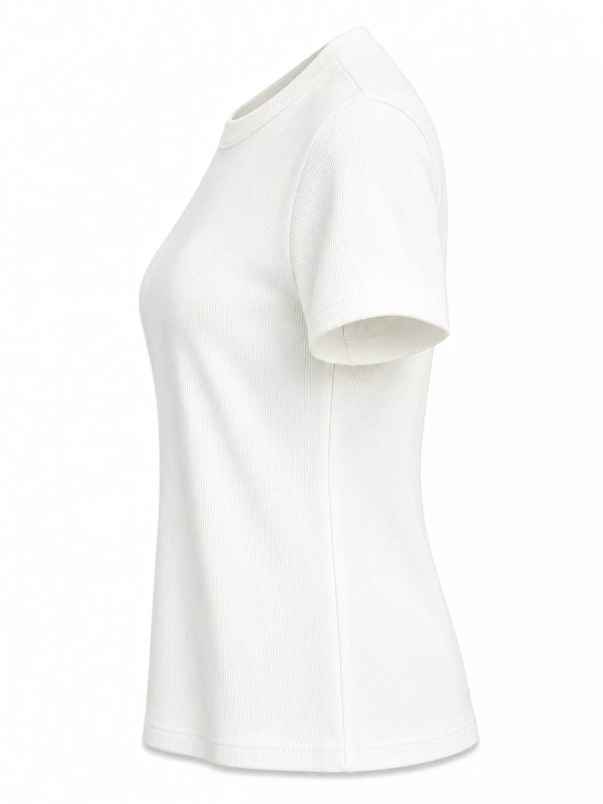 Slim-fit crew neck basic T-shirt