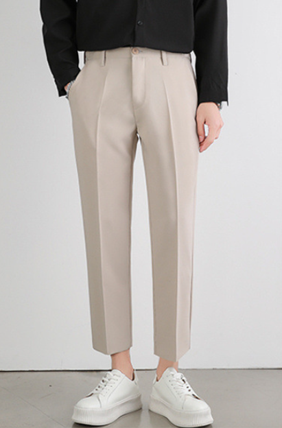 Non iron pleated trousers