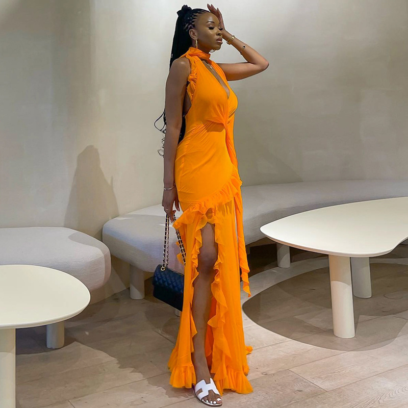Pleated midi dress