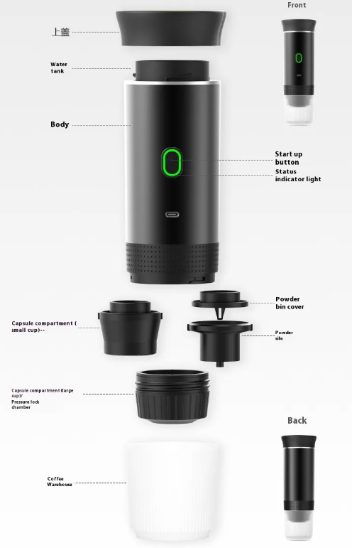 Portable espresso maker