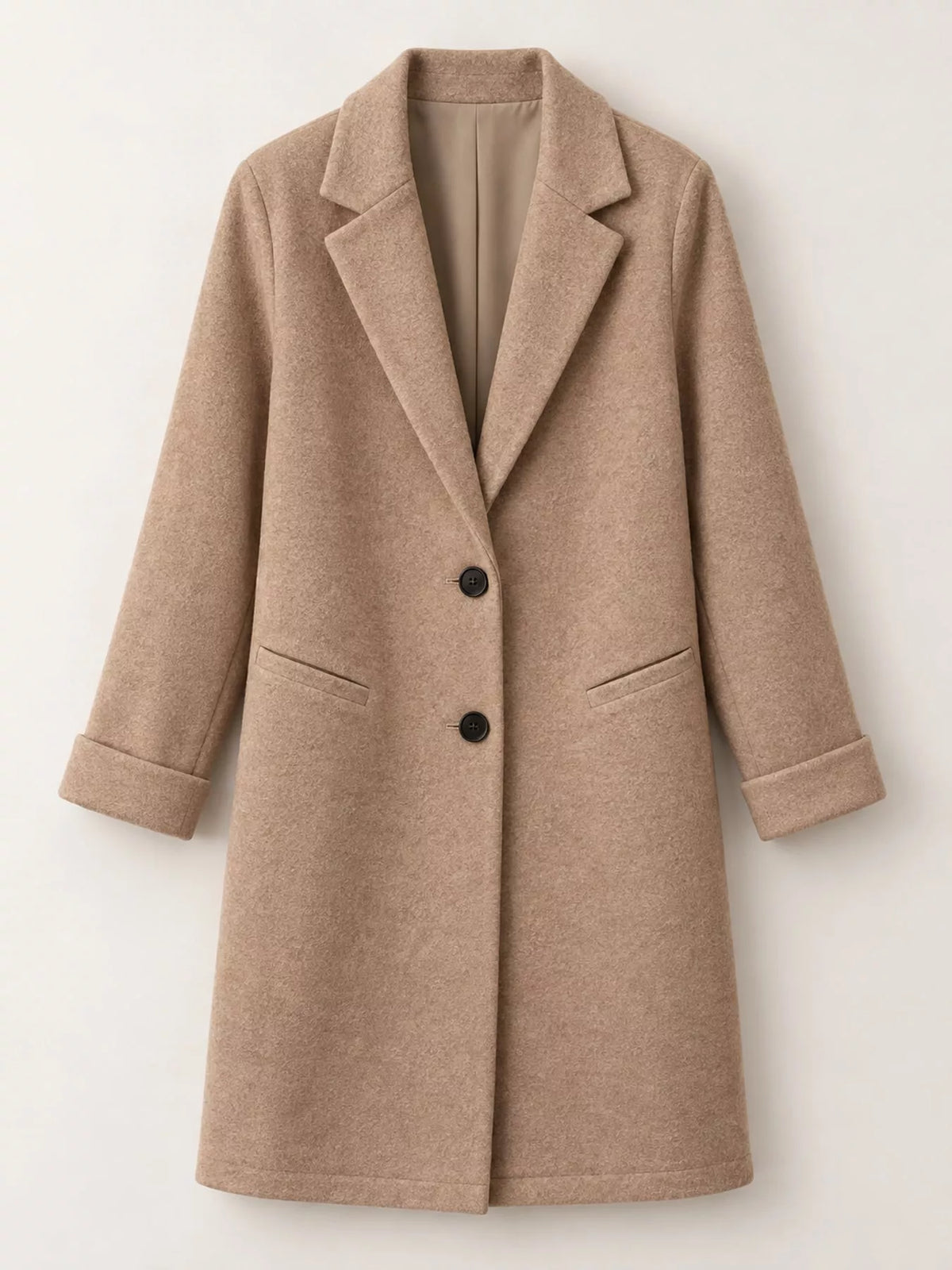 Lapel button coat