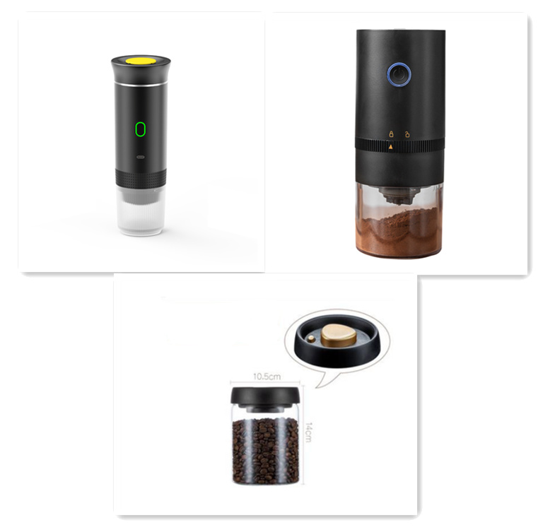 Cordless capsule coffee machine