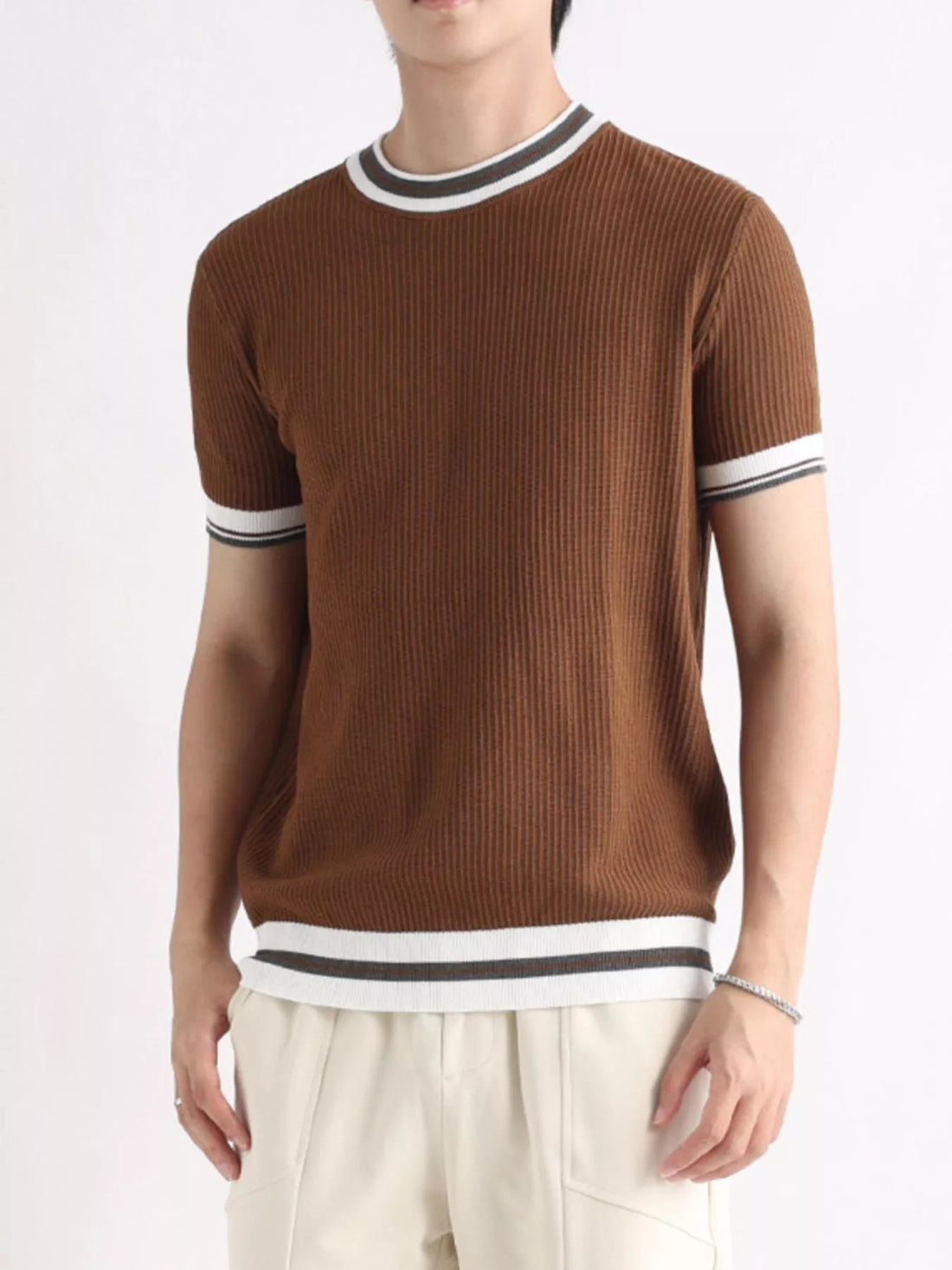 Contrast Trim Short Sleeve T-Shirt