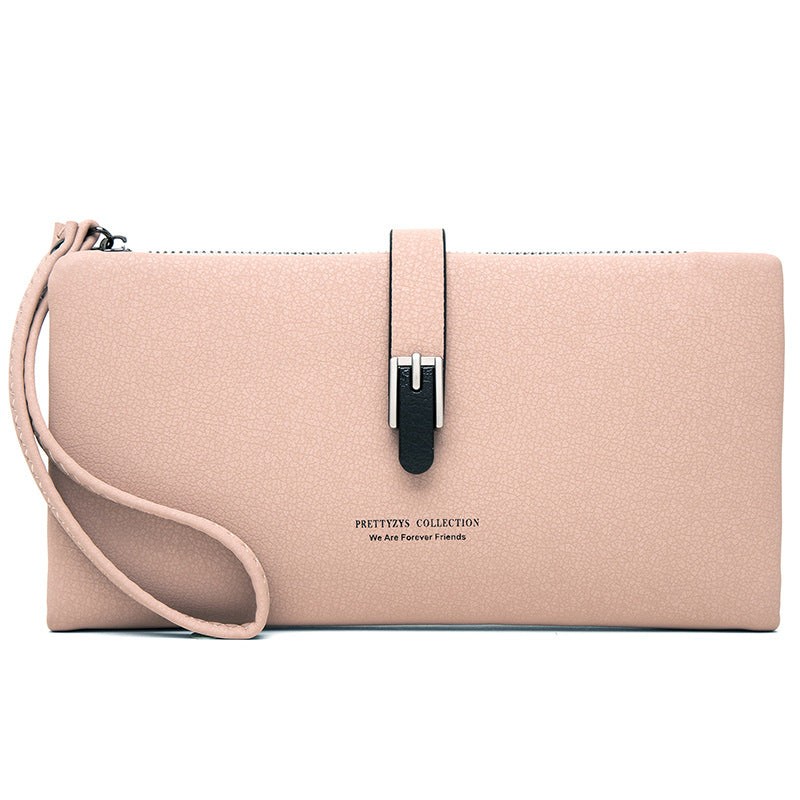 Buckle wristlet wallet