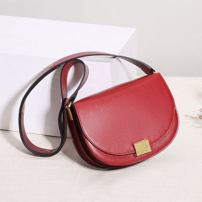 Leather saddle bag