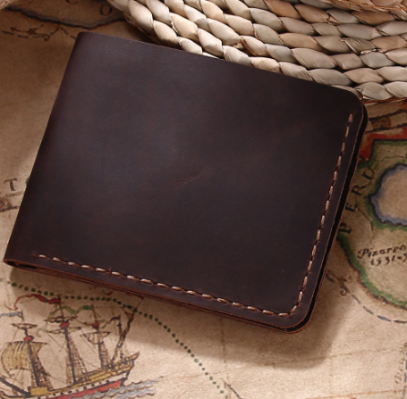 Hand-stitched bifold wallet