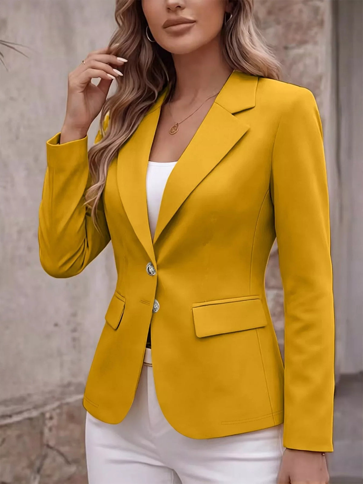 Classic lapel blazer