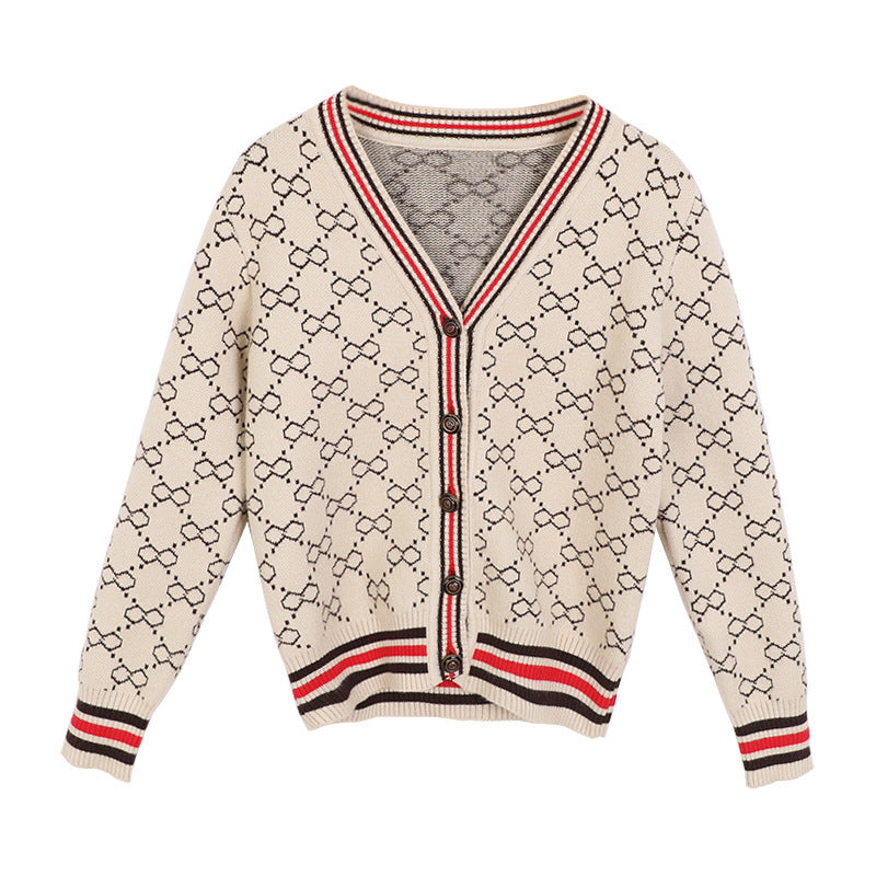 Girls' knit cardigan