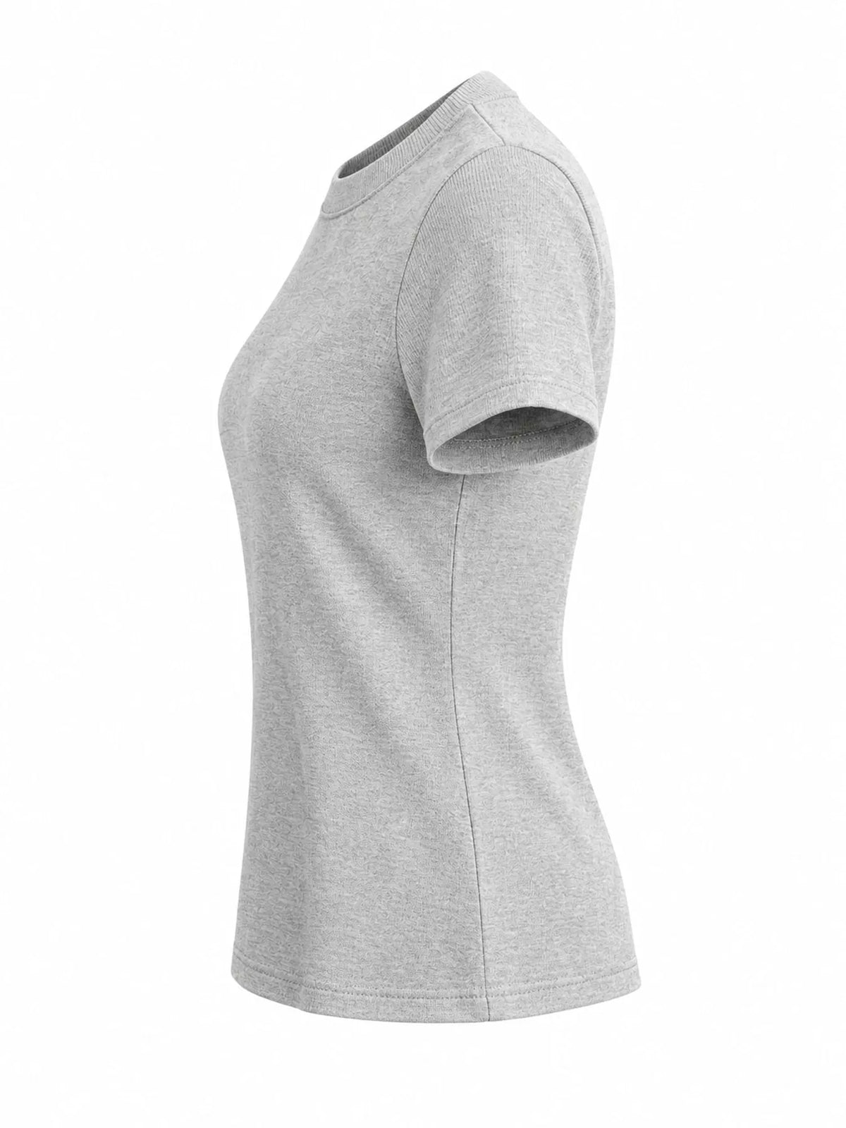 Slim-fit crew neck basic T-shirt