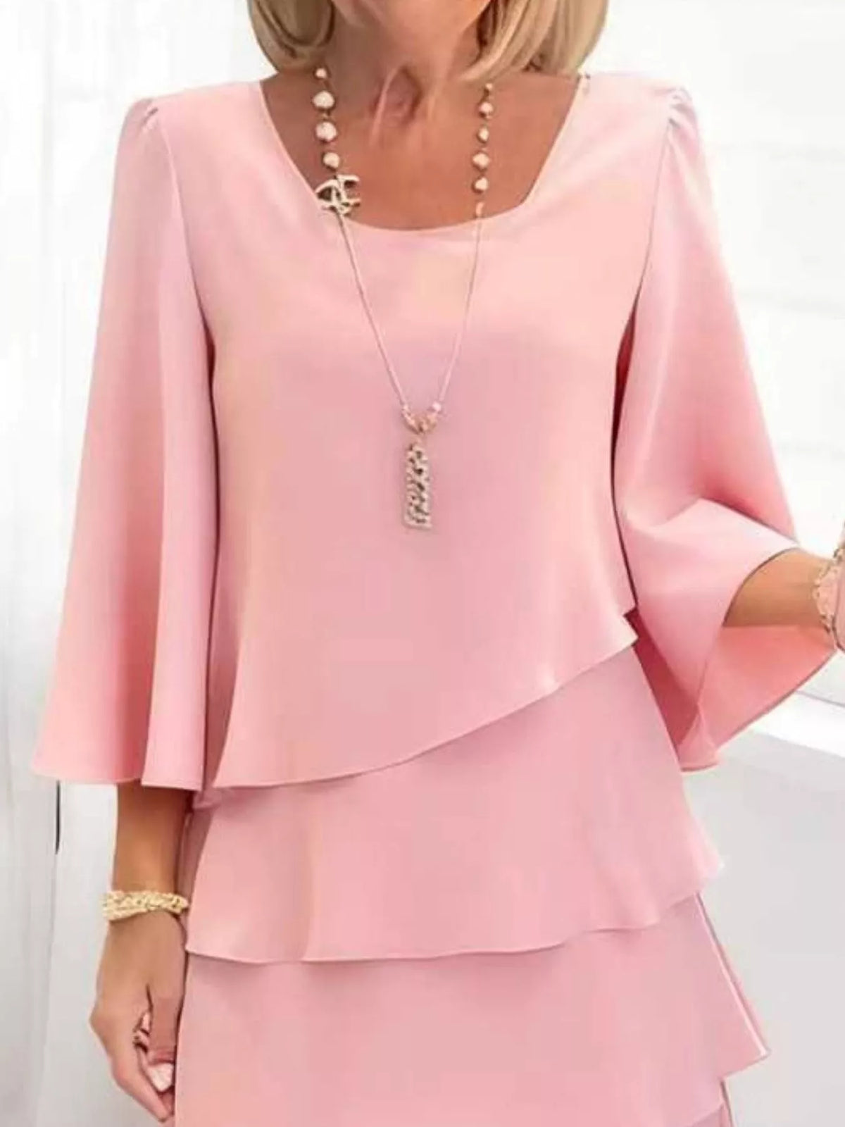 Ruffle-tier dress