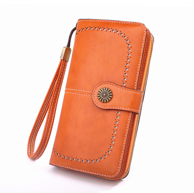 Snap-tab long wallet