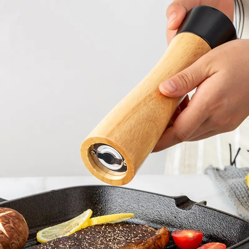 Wooden salt and pepper mills