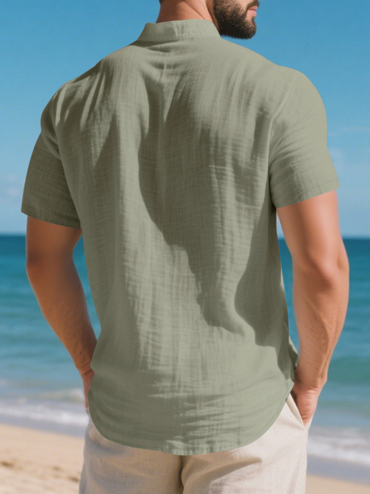 Pocket short-sleeve shirt