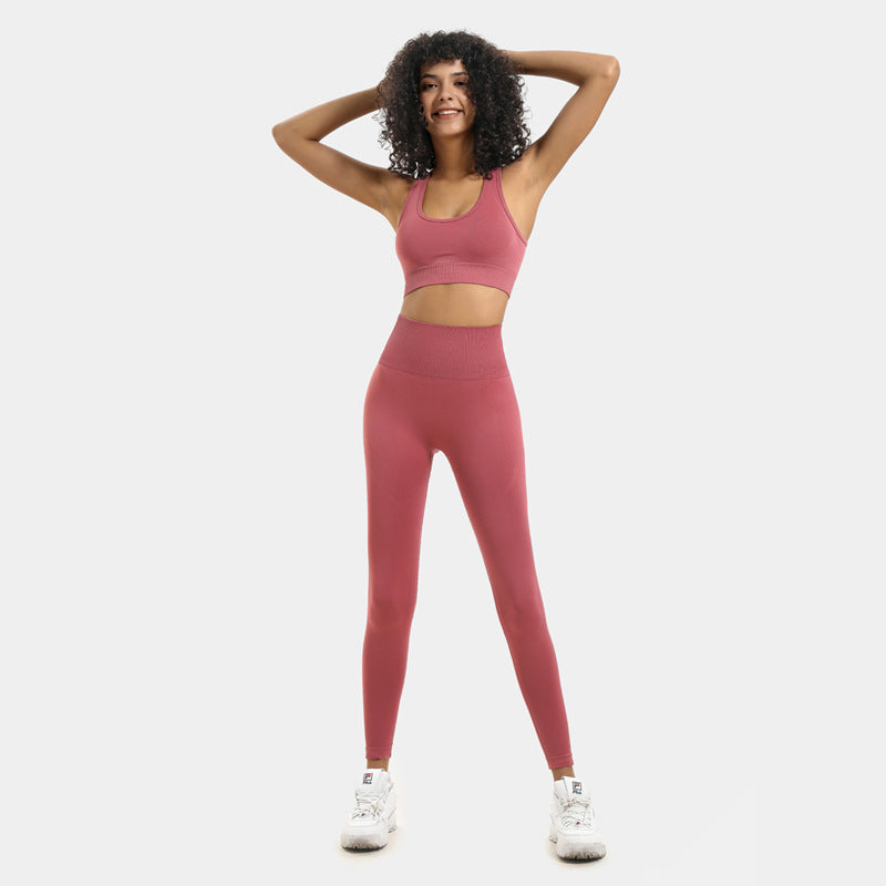 Seamless knit workout set