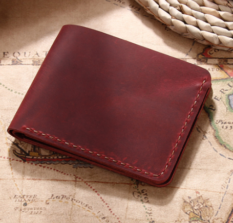 Hand-stitched bifold wallet