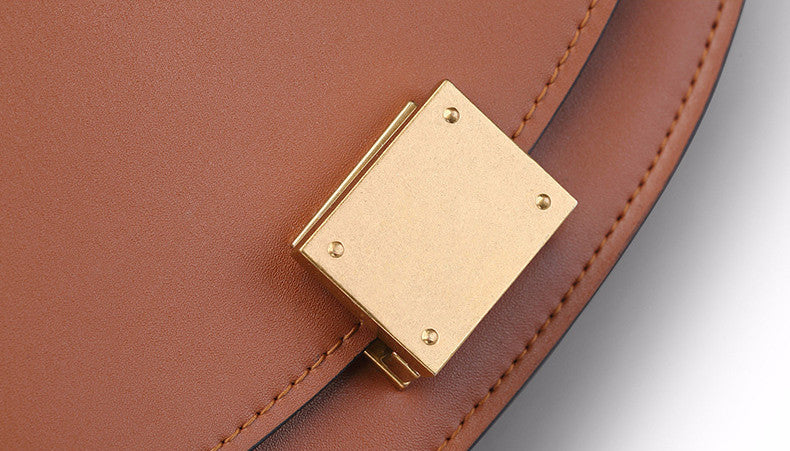 Leather saddle bag
