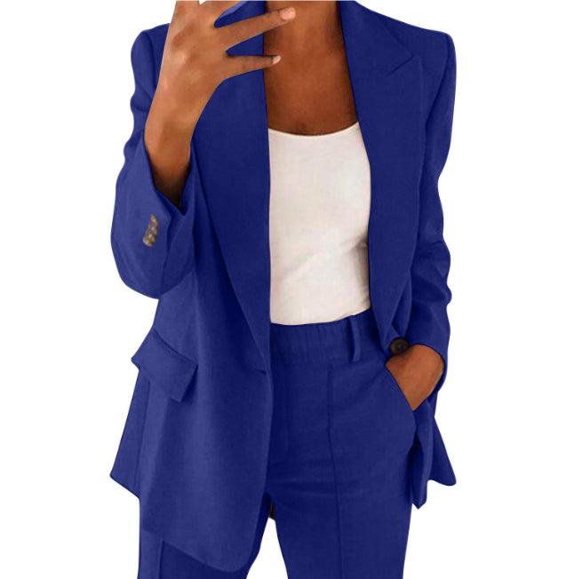 Polo-collar blazer