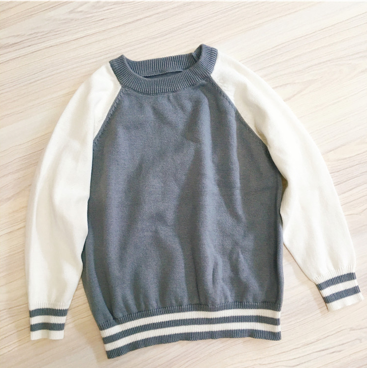 Kids' striped knit sweater