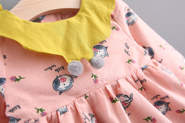 Girls' spring cotton dress