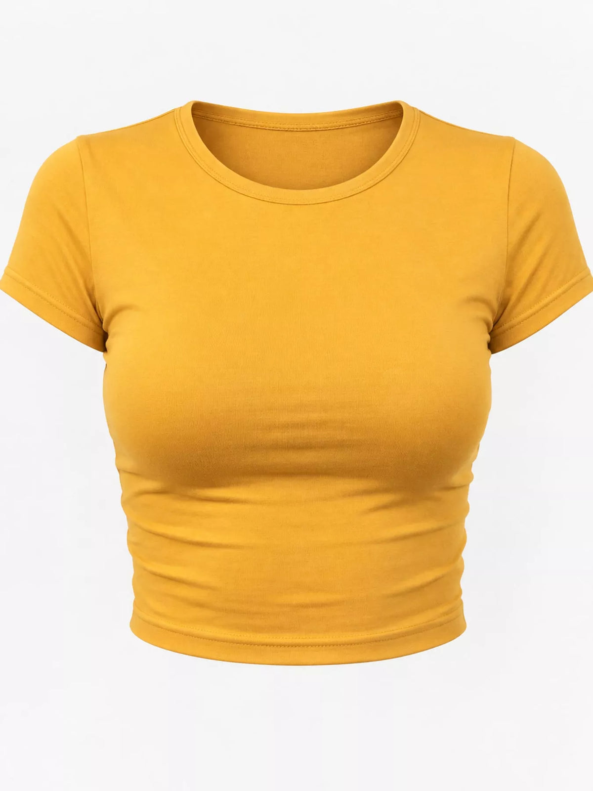 Fitted crew crop tee