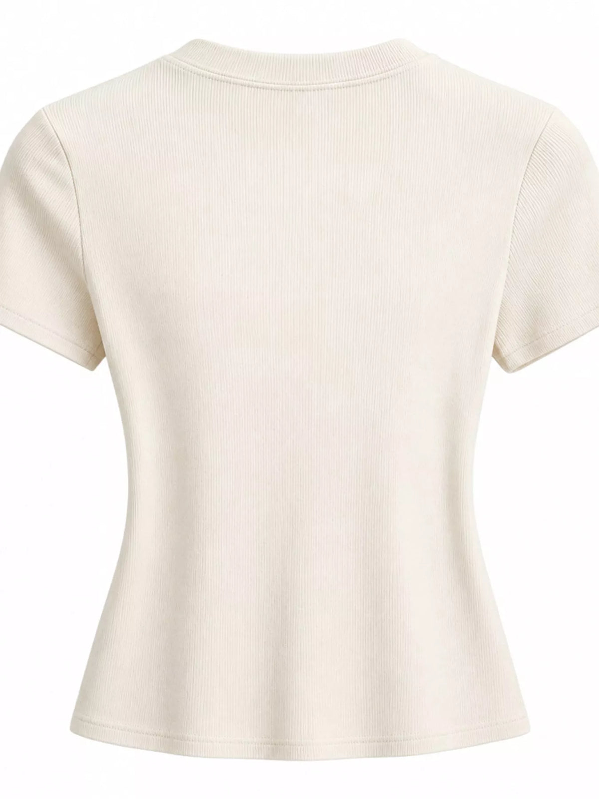 Slim-fit crew neck basic T-shirt