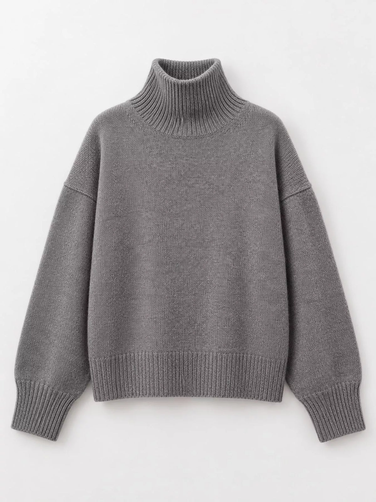 Oversized Turtleneck Wool Sweater