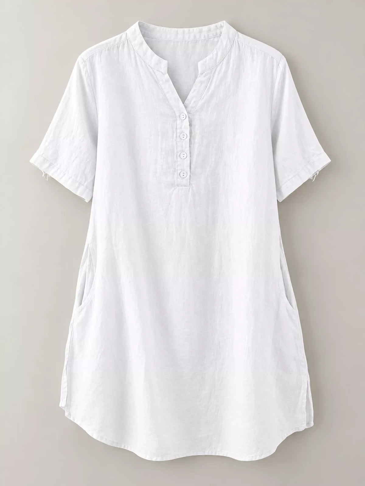 Oversized notched blouse