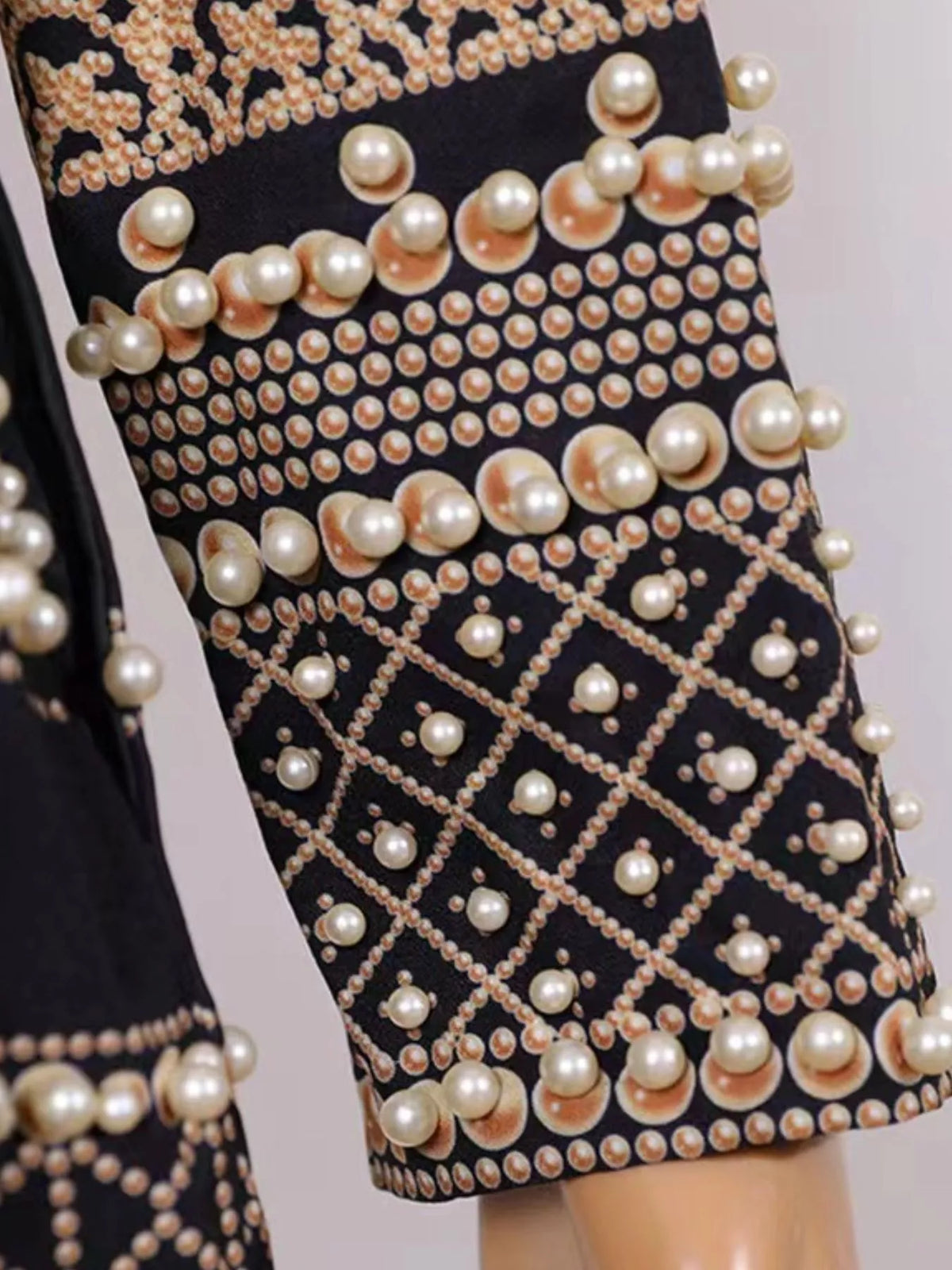 Pearl-button blazer