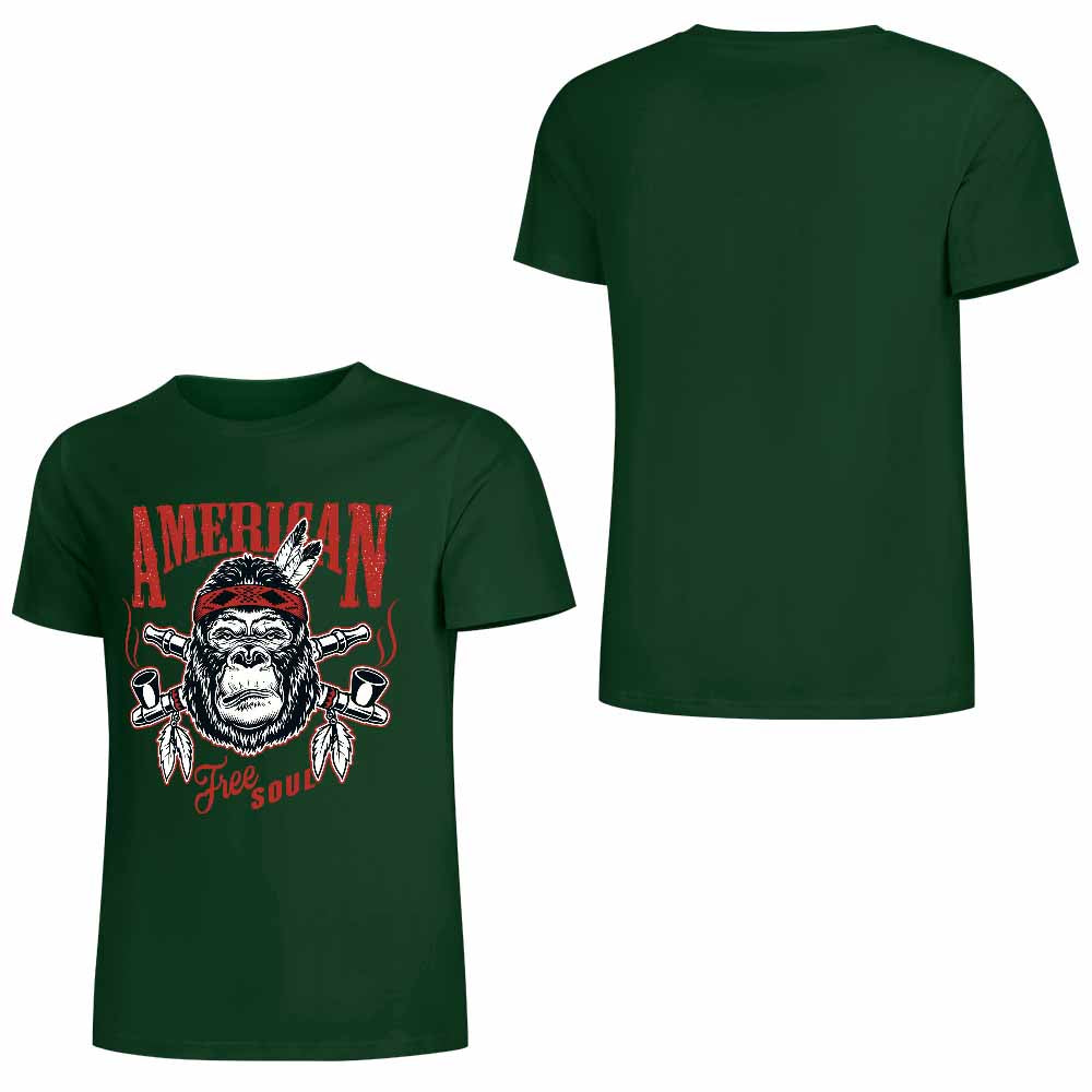 New 2025 Pure cotton short sleeved T-shirt Front print Multiple colors