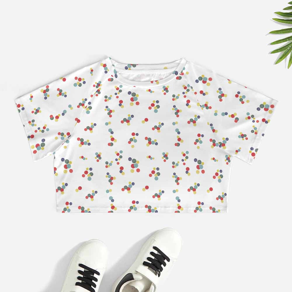 Short sleeved navel exposed