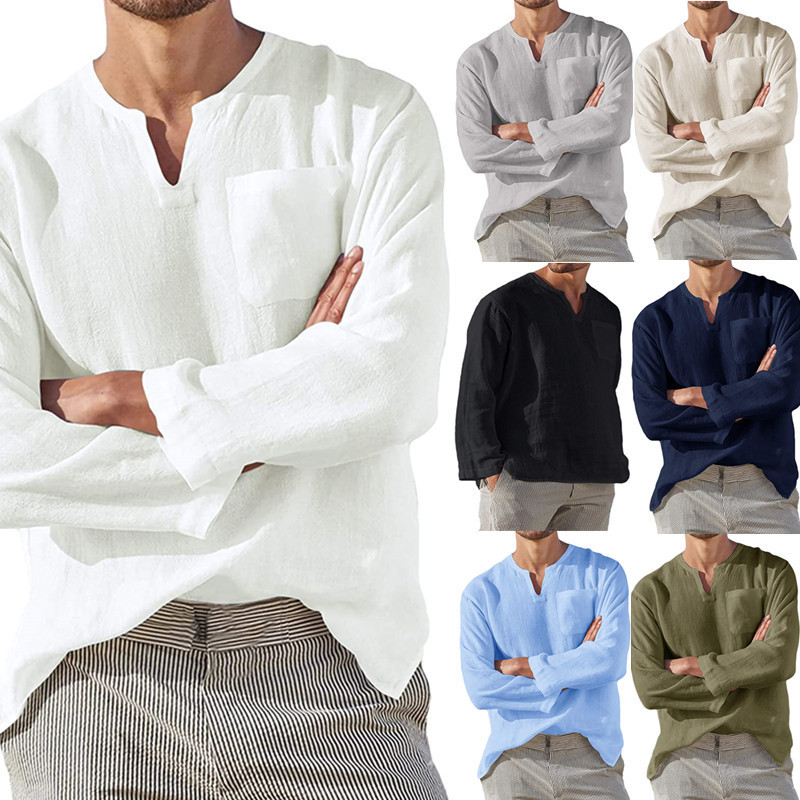 White linen shirt