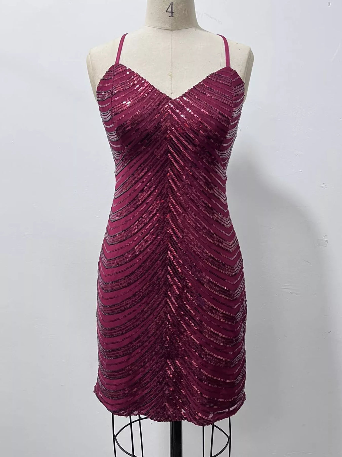 Sequin cami mini dress