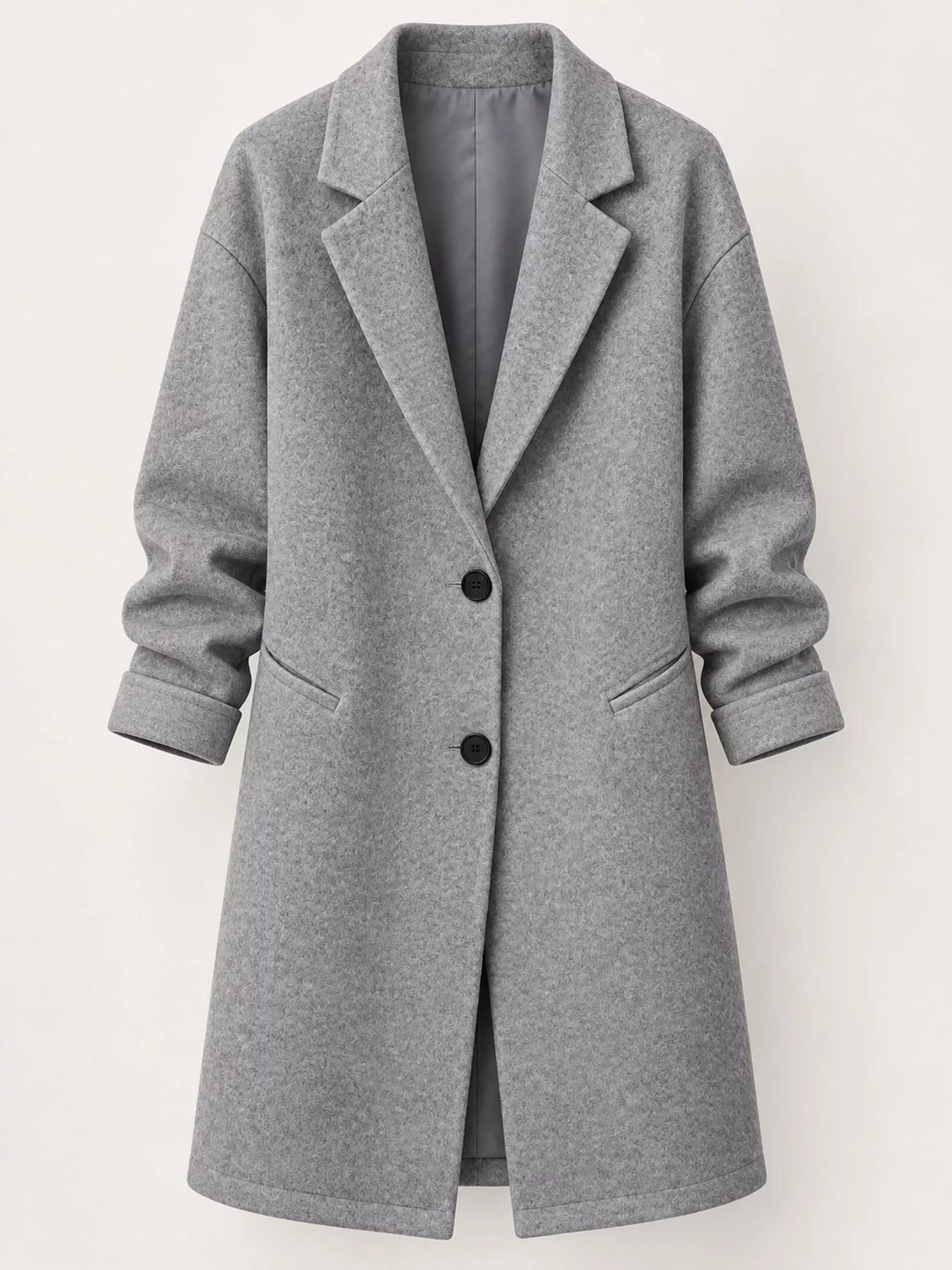 Lapel button coat