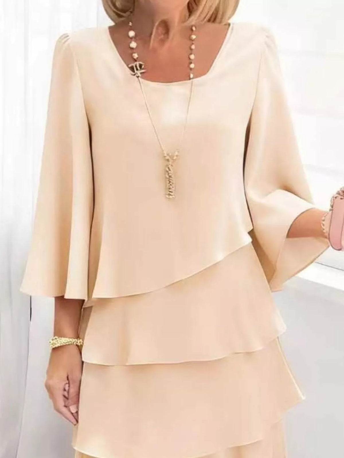 Ruffle-tier dress