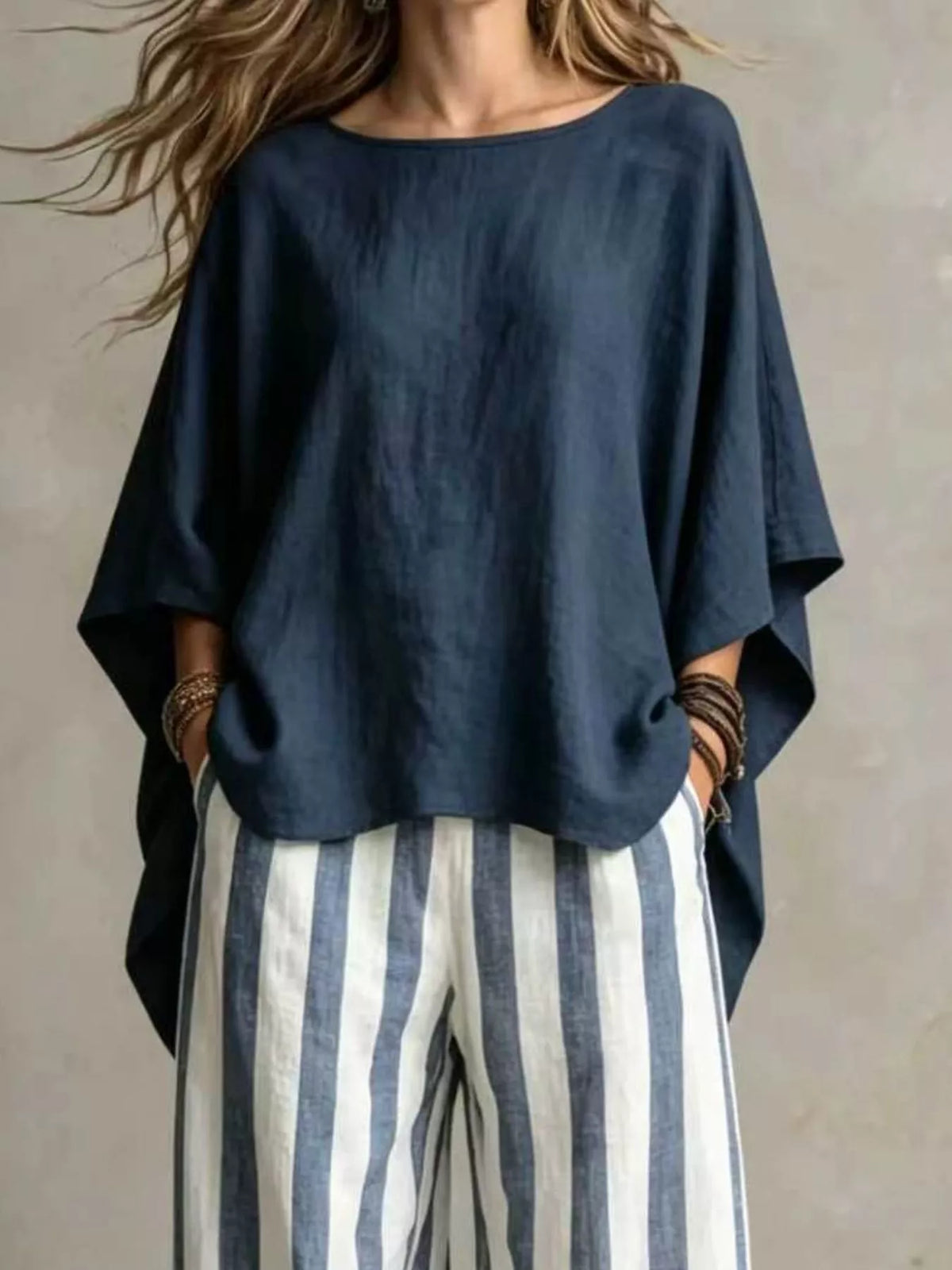 Relaxed top and pants set