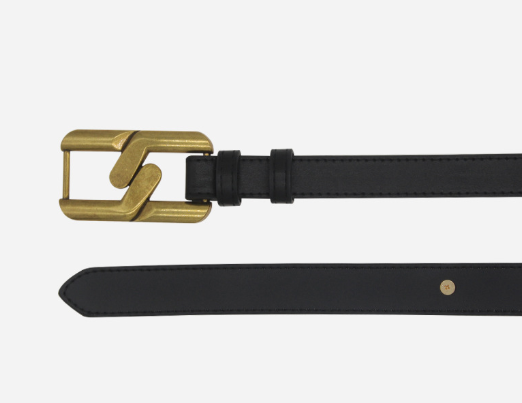 Gold link-buckle belt
