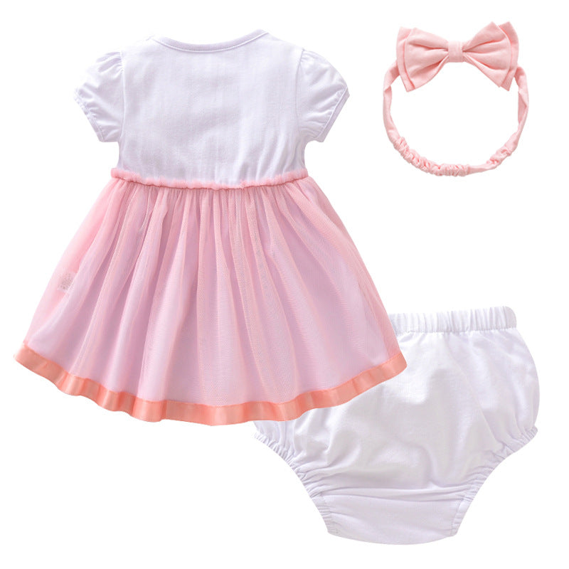 Girls' cotton party dress