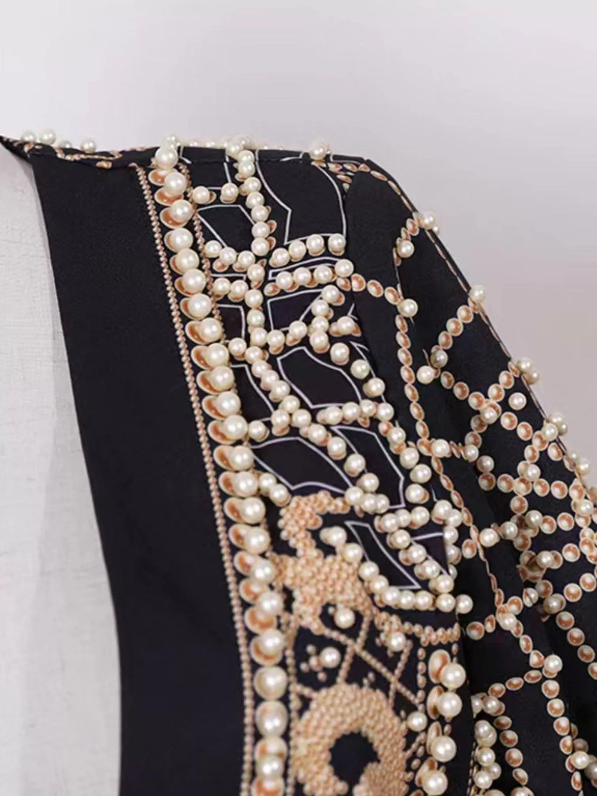 Pearl-button blazer