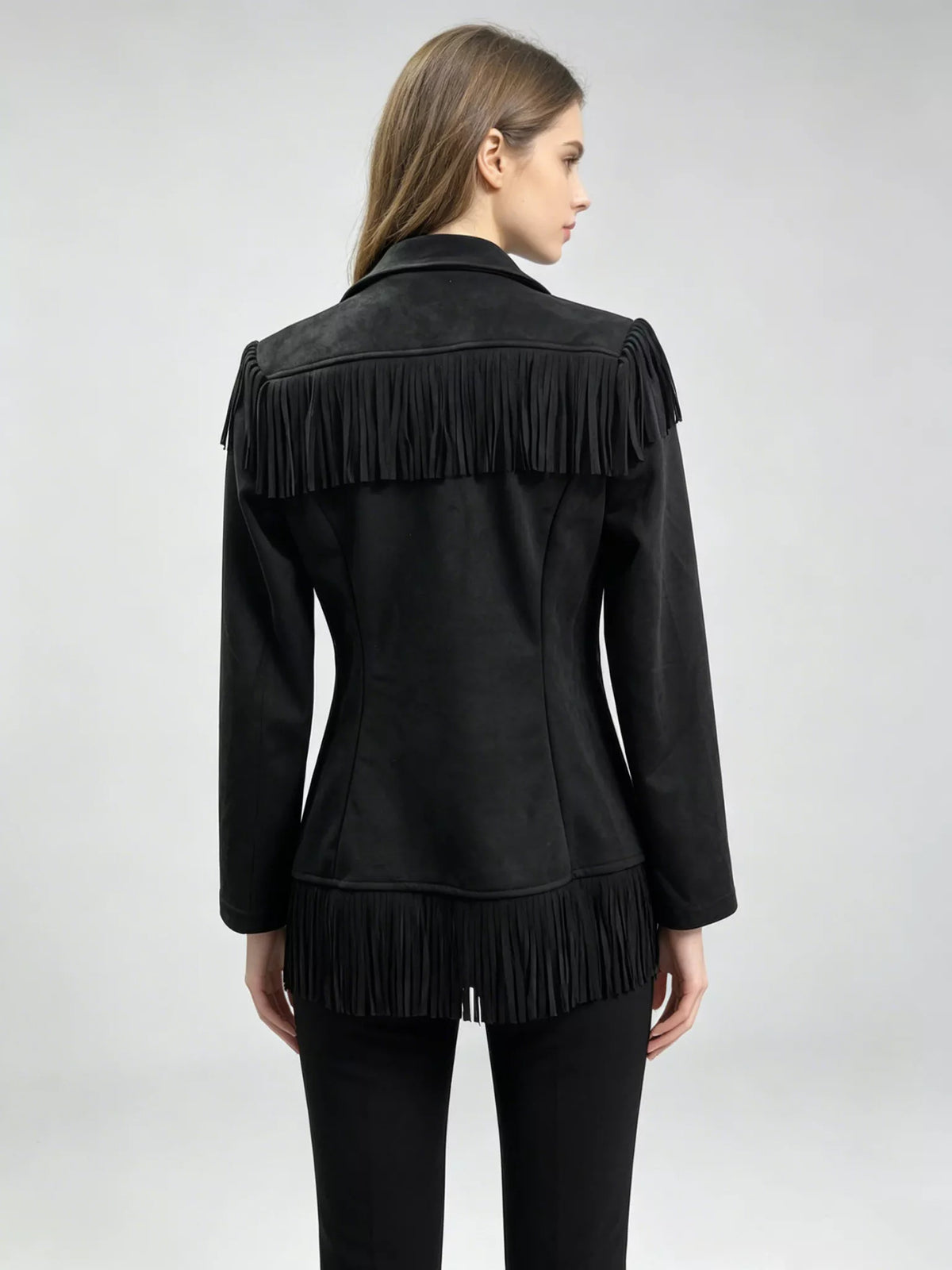 Western fringe jacket