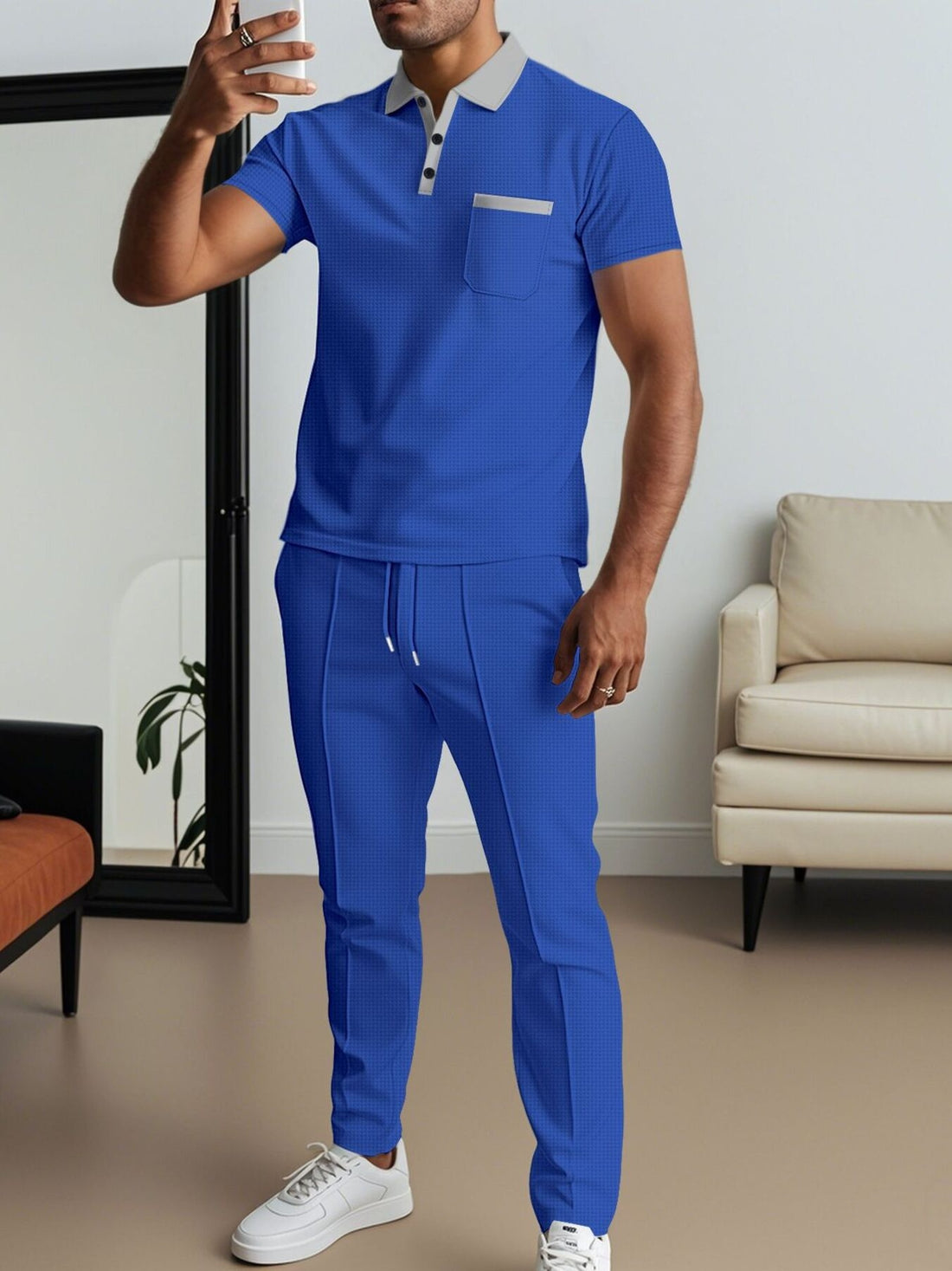 Short Sleeve Polo and Pants Set