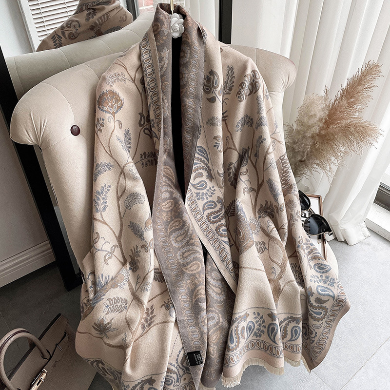 Paisley jacquard scarf