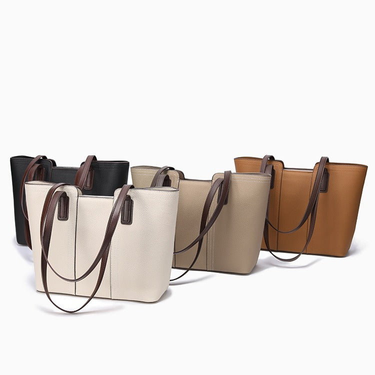 Two-tone commuter tote