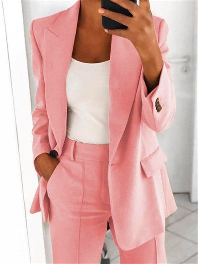 Polo-collar blazer