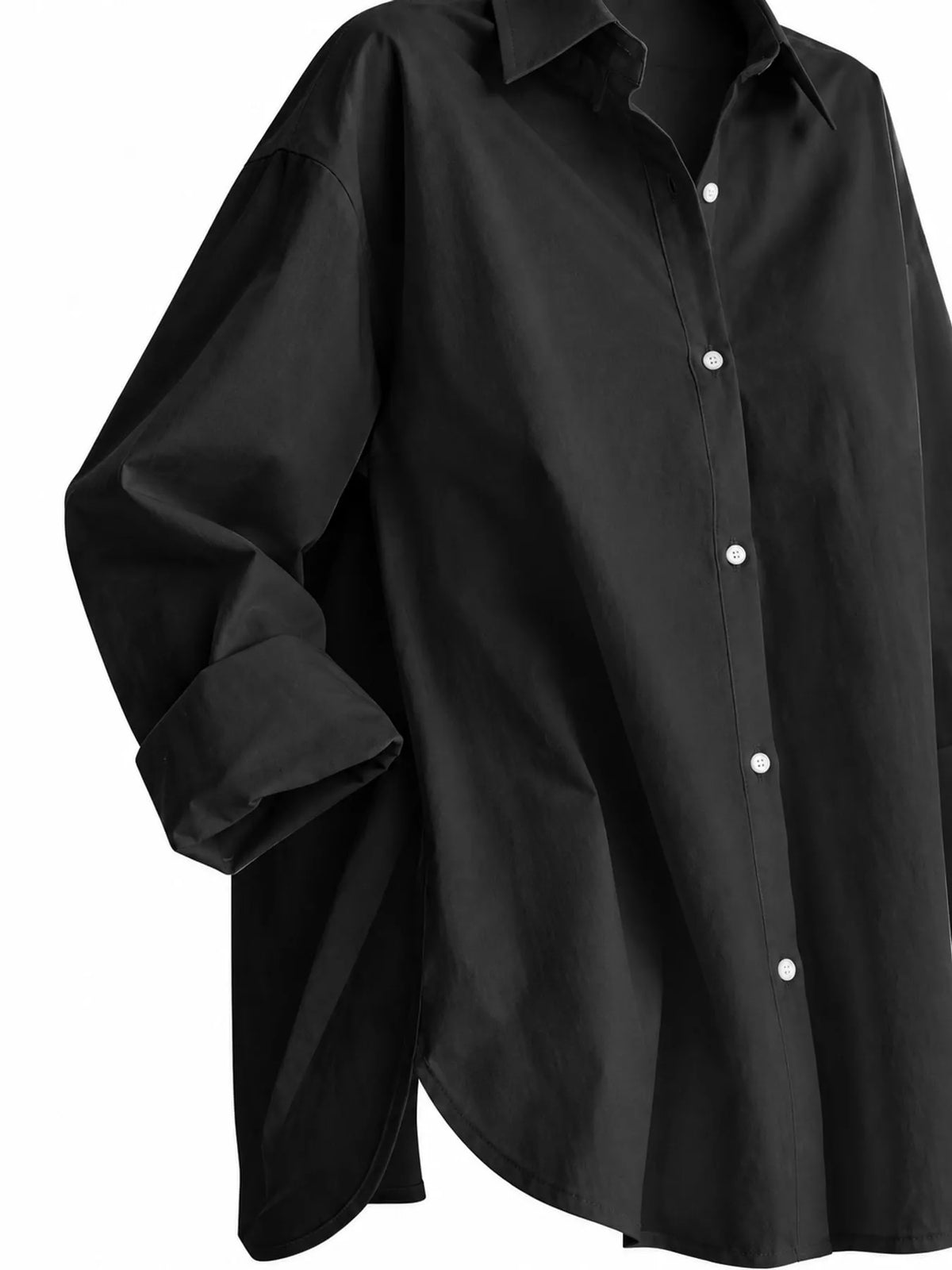 Oversized button-down shirt