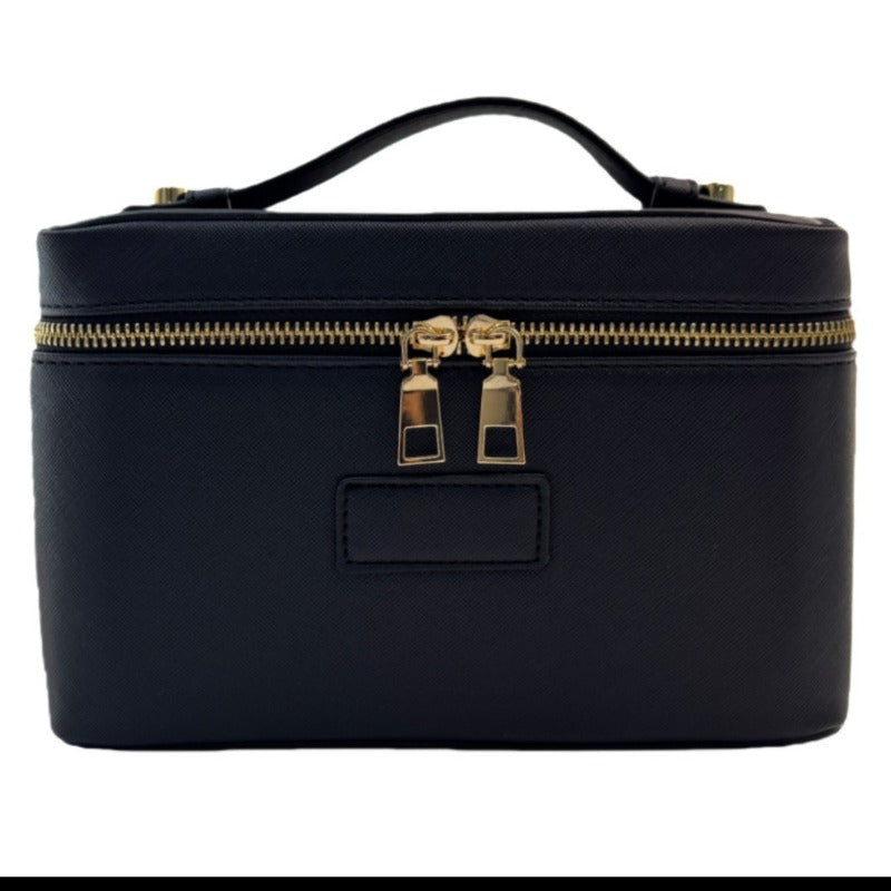 Top-handle vanity case bag