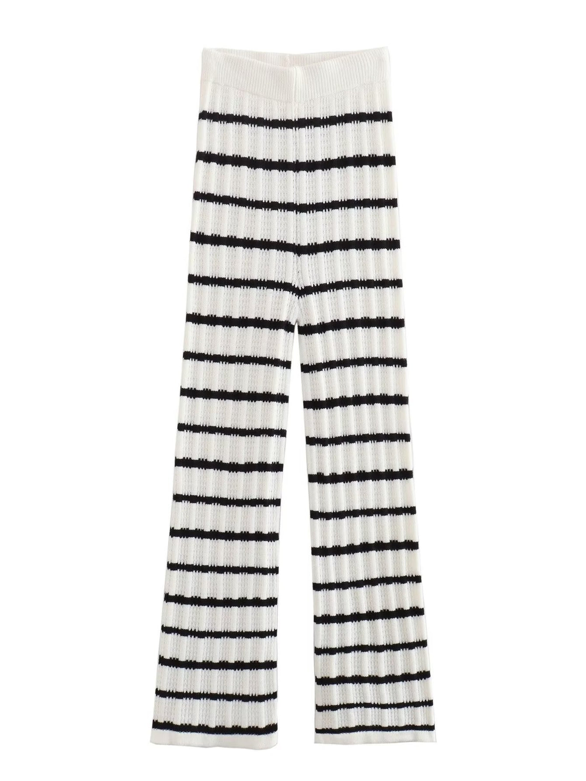 Tie-front cardigan and trouser set