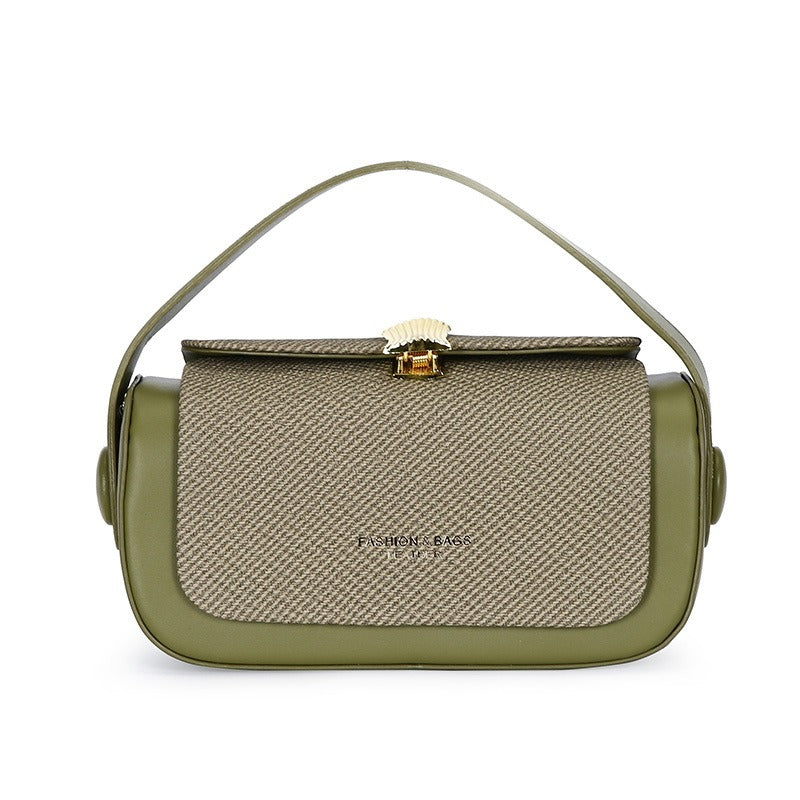 Woven box crossbody bag