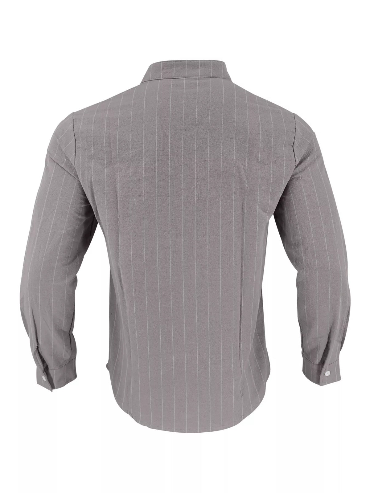 Striped button-up shirt